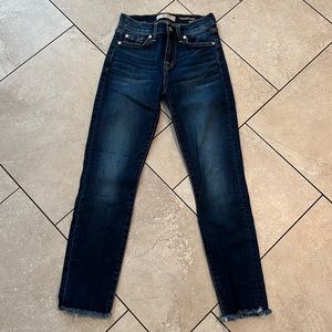 7 For All Mankind Dark Wash Skinny Jeans
